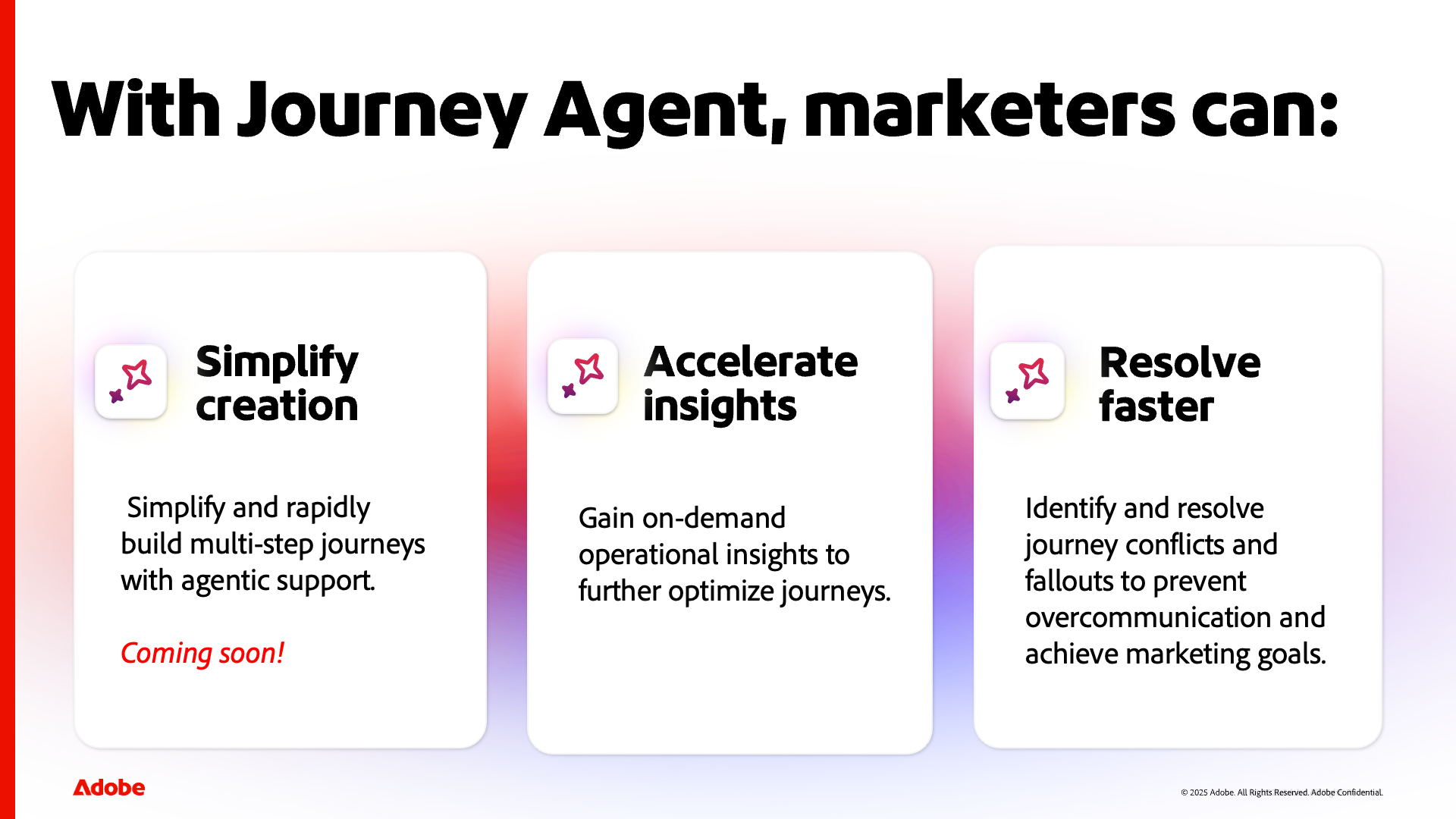 Screenshot of What can marketers do with Journey Agent