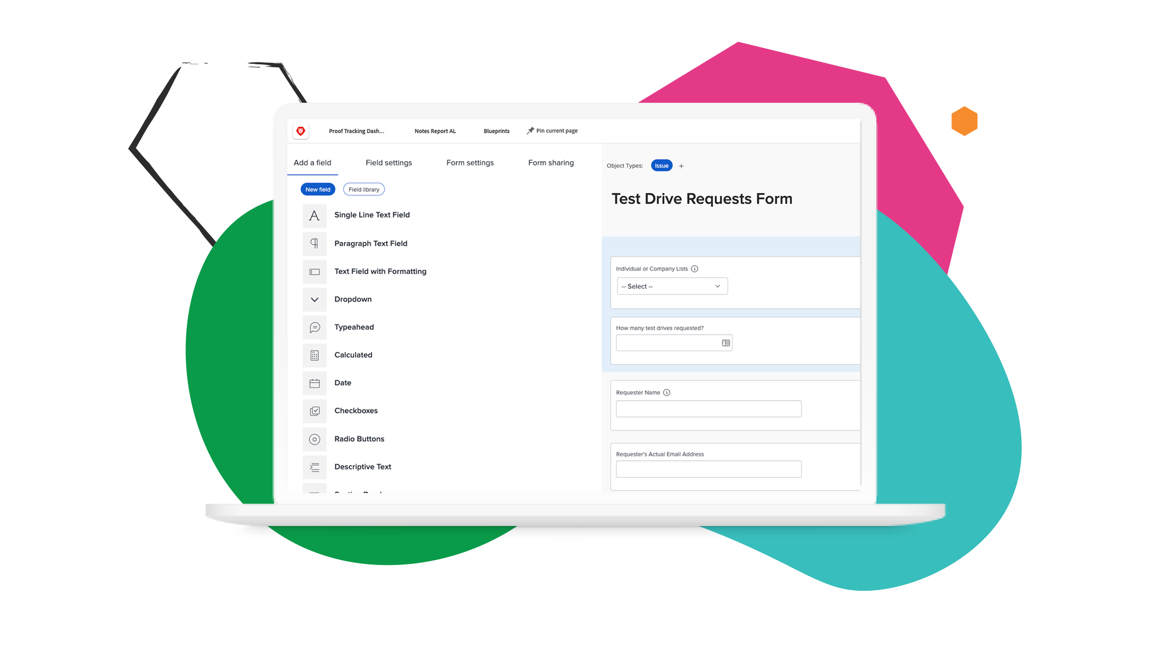 Create and manage custom forms